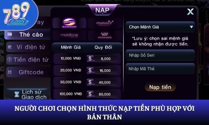nạp tiền 789Club nạp tiền 789Club